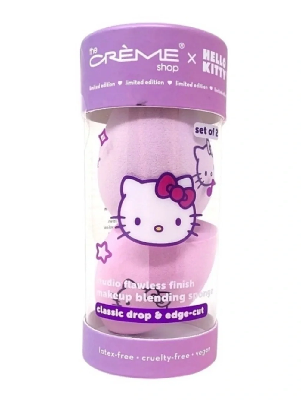 Crème Shop X Hello Kitty Studio Flawless Finish Beauty Blender Sponge Set NEW